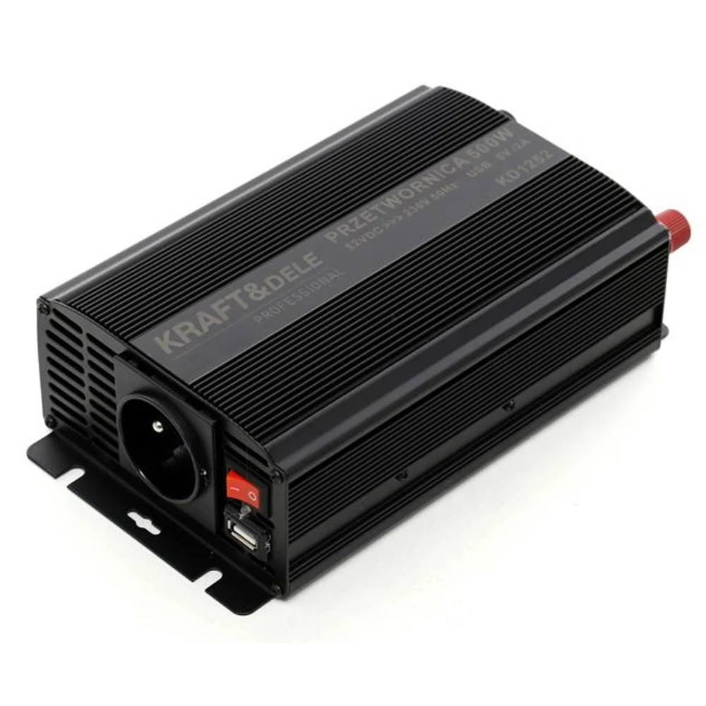 Convertor pentru curent auto Kraft&Dele KD1252, 12V, 220V