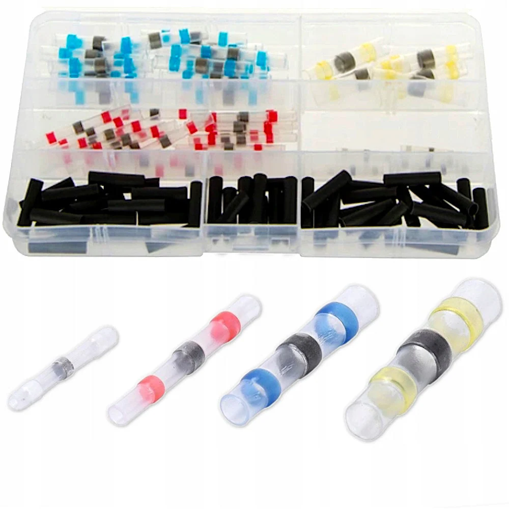 Set 100buc mansoane de conctare izolate termocontractabil KRAFTSON % Import Polonia % 10490, include cositor interior