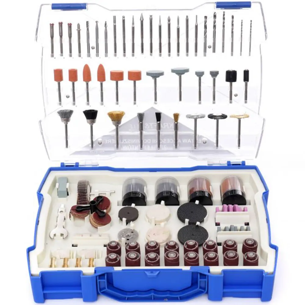 Set freza si accesorii masini frezat si gravat Kraft&Dele KD10756, 239buc