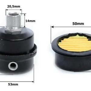 Filtru de aer pentru compresor de aer 24 50 100 150 200 300 litri cu filet 1/2 si filtru de hartie