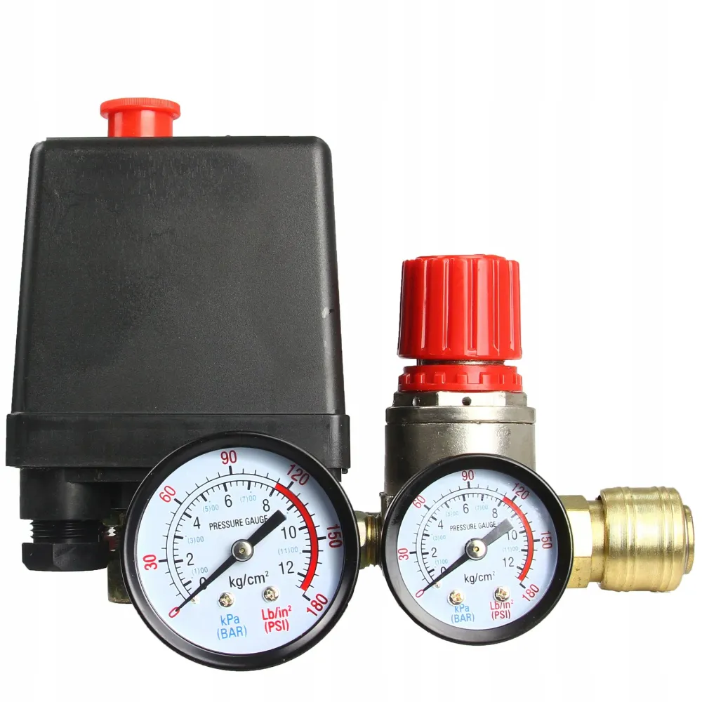 Kit presostat cu regulator de presiune 220v, presostat compresor aer