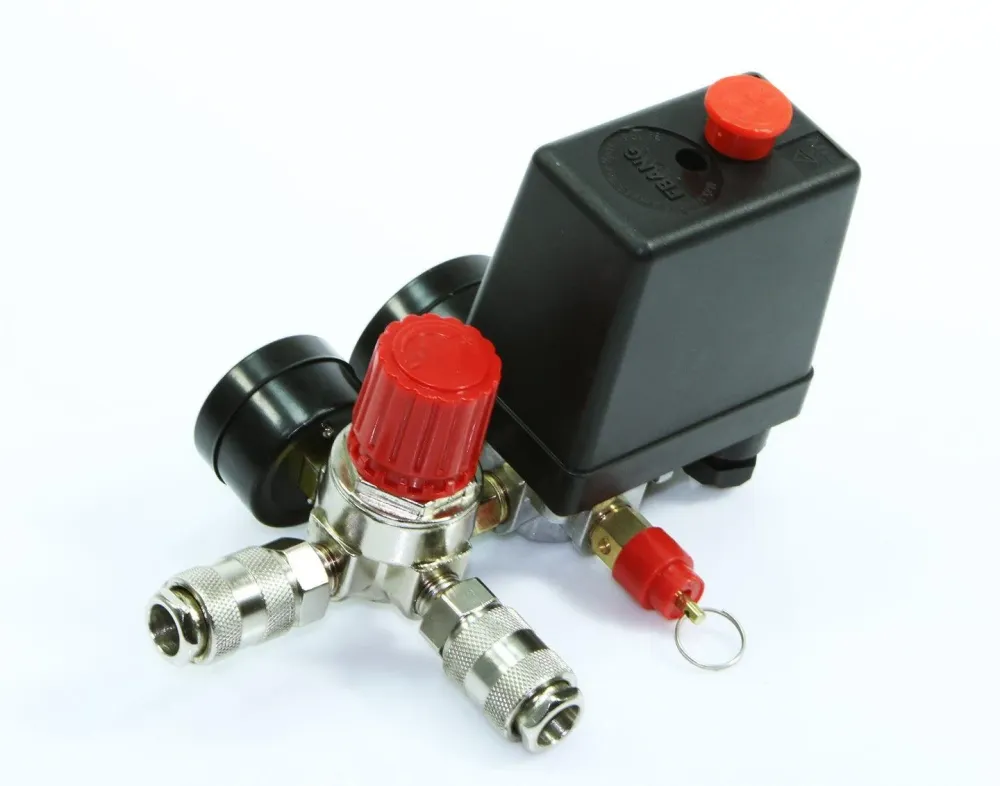 Kit presostat cu regulator de presiune 220v, presostat compresor aer