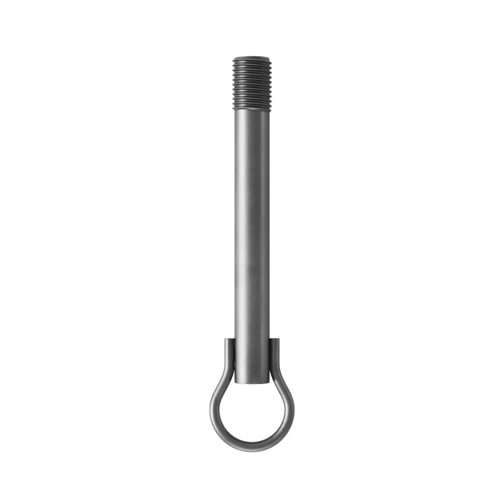 Bară filetată cu cârlig sudat pentru candelabre cu lanț - Lungime 85 mm (M10x1)