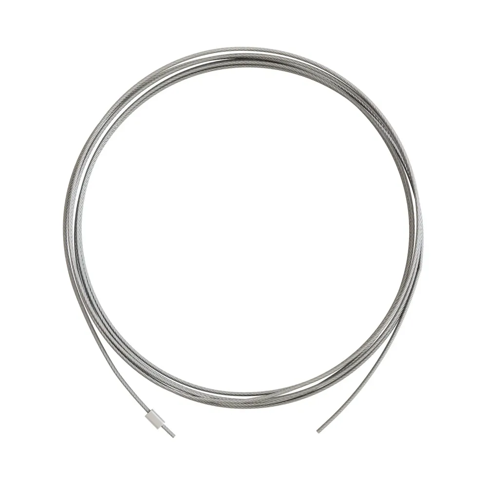 Cablu tirant din oțel de 3 metri cu sferă de blocare pentru suspensii - Ø 1,5 mm (Sarcină 25 kg)