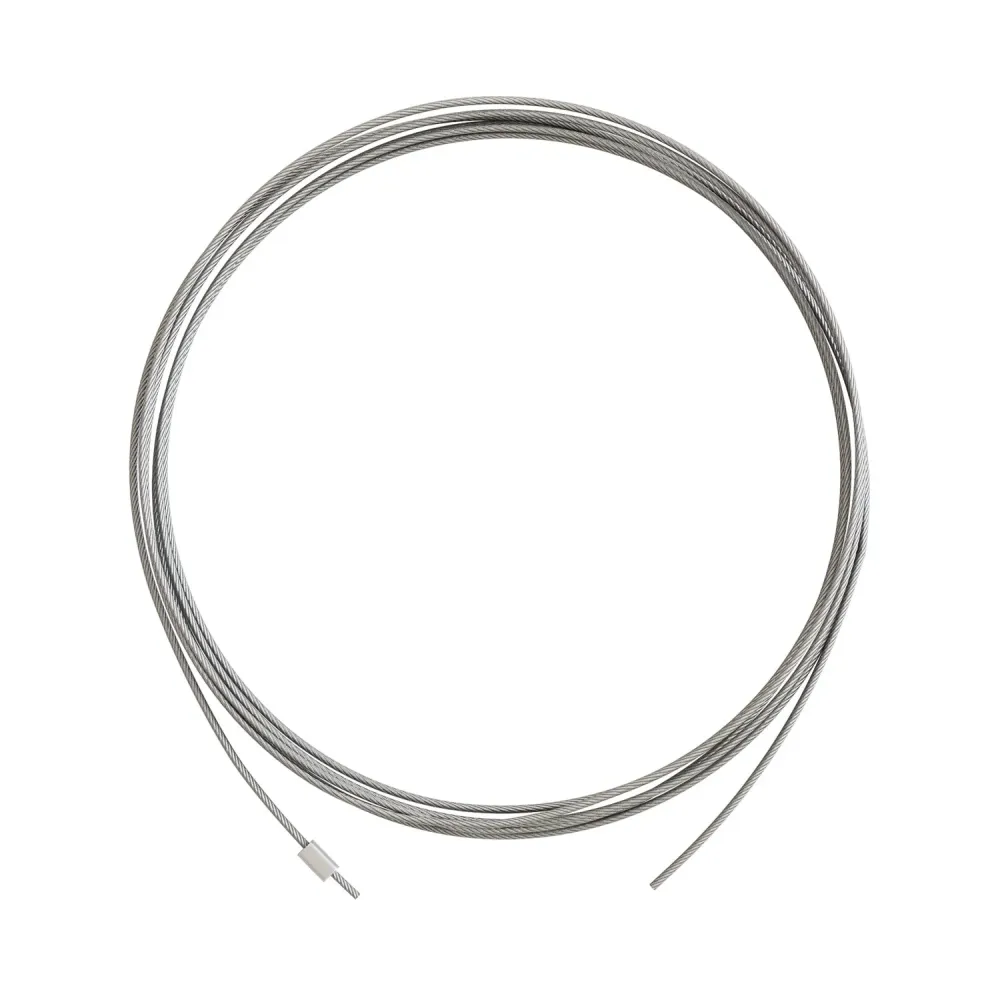 Cablu tirant din oțel de 3 metri cu sferă de blocare pentru suspensii - Ø 1,5 mm (Sarcină 25 kg)