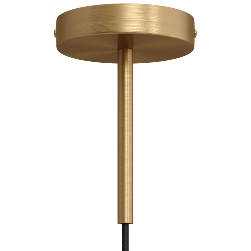 Kit rozetă de tavan cilindrică din metal cu pentru cabluri de 15 cm - Bronz satinat