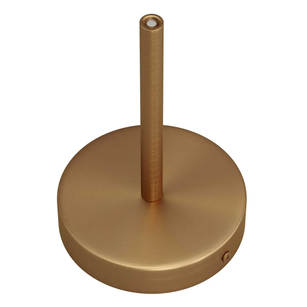 Kit rozetă de tavan cilindrică din metal cu pentru cabluri de 15 cm - Bronz satinat