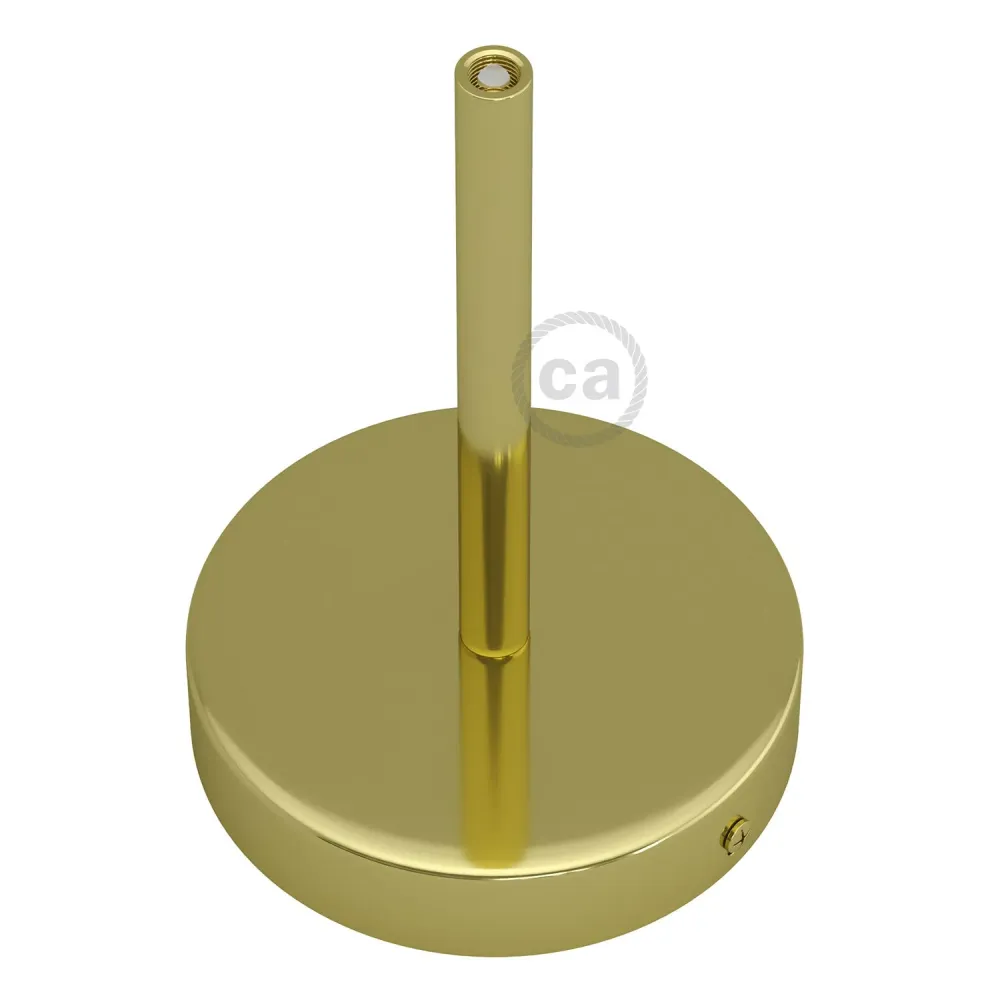 Kit rozetă de tavan cilindrică din metal cu pentru cabluri de 15 cm - Alamă