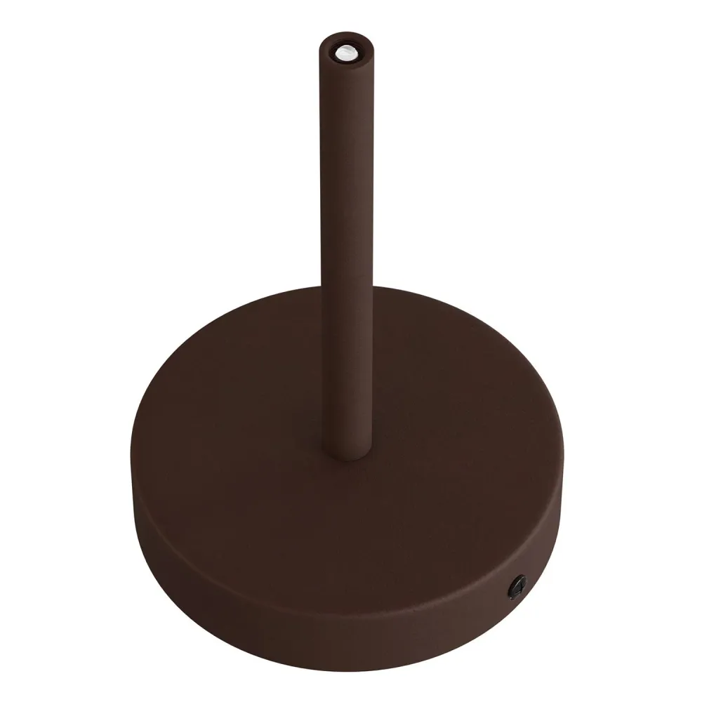 Kit rozeta de tavan cilindrică din metal cu pentru cabluri de 15 cm - Rugină închisă vopsită