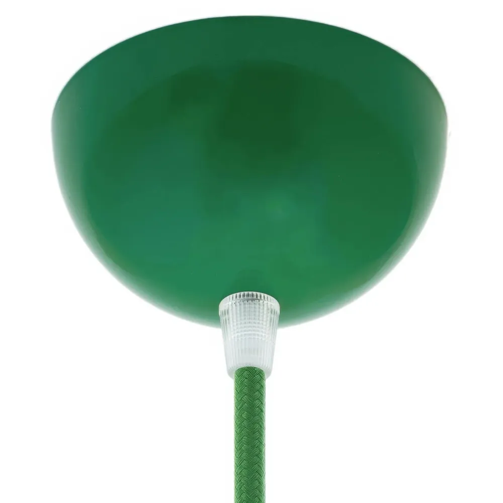 Kit rozeta de tavan semisferică din metal vopsit - Verde