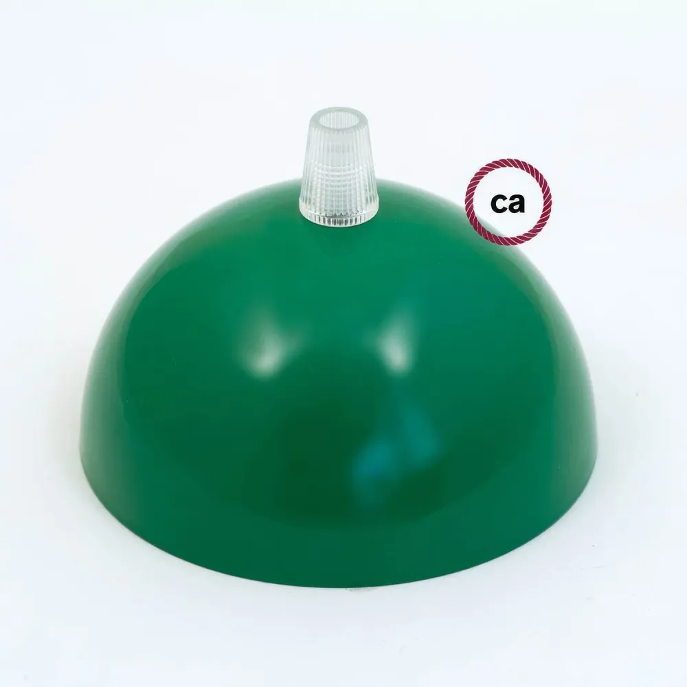 Kit rozeta de tavan semisferică din metal vopsit - Verde