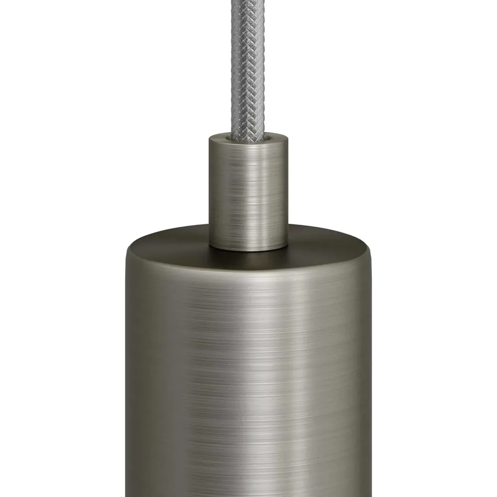 Pentru cabluri cilindric din metal complet cu tijă, piuliță și șaibă - Titan satinat