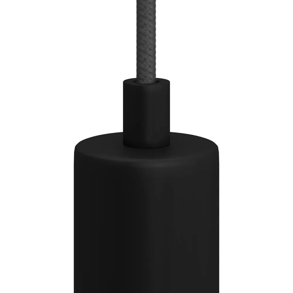 Pentru cabluri cilindric din metal complet cu tijă, piuliță și șaibă - Negru