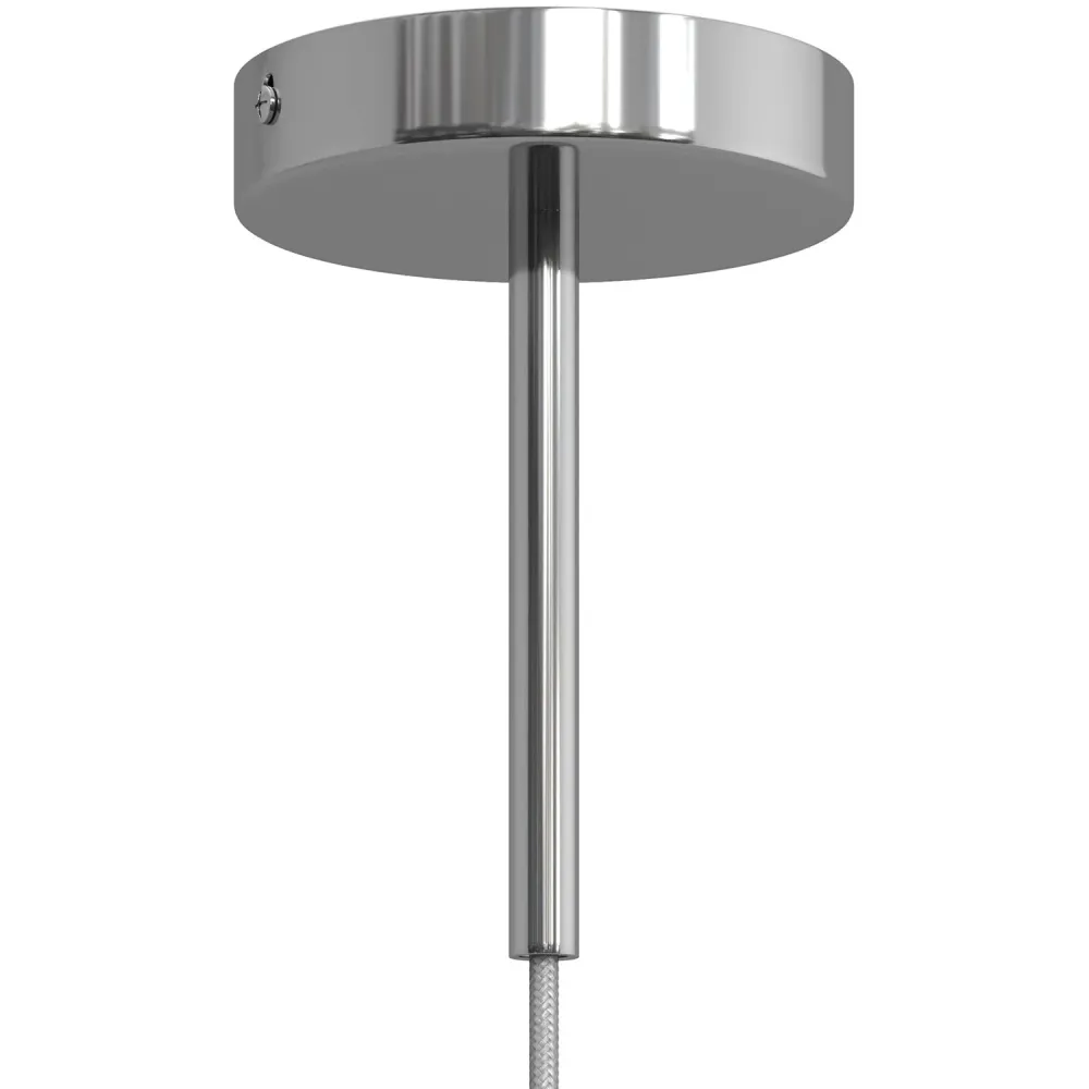 Pentru cabluri cilindric din metal lungime 15 cm complet cu tijă, piuliță și șaibă - Crom