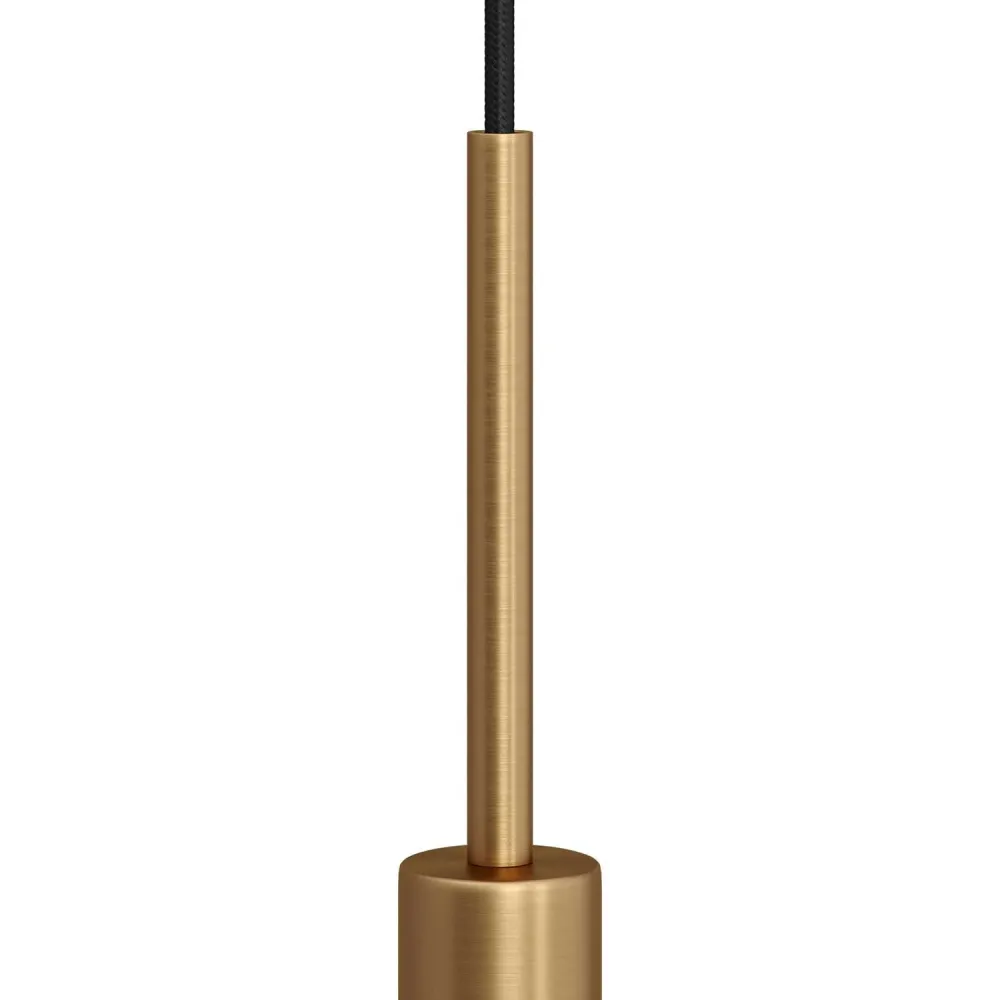 Pentru cabluri cilindric din metal lungime 15 cm complet cu tijă, piuliță și șaibă - Bronz satinat