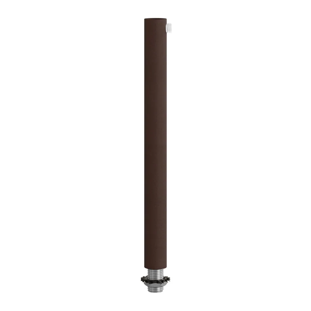Pentru cabluri cilindric din metal, lungime 15 cm, complet cu tijă, piuliță și șaibă - Rugină închisă vopsită