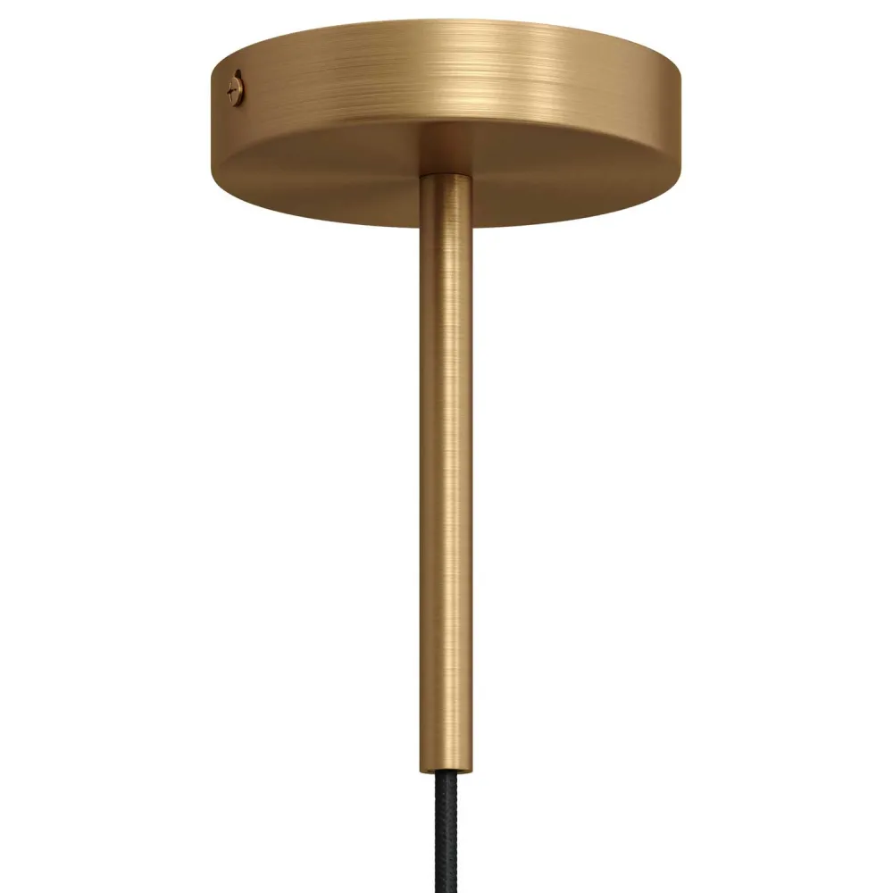 Pentru cabluri cilindric din metal lungime 15 cm complet cu tijă, piuliță și șaibă - Bronz satinat
