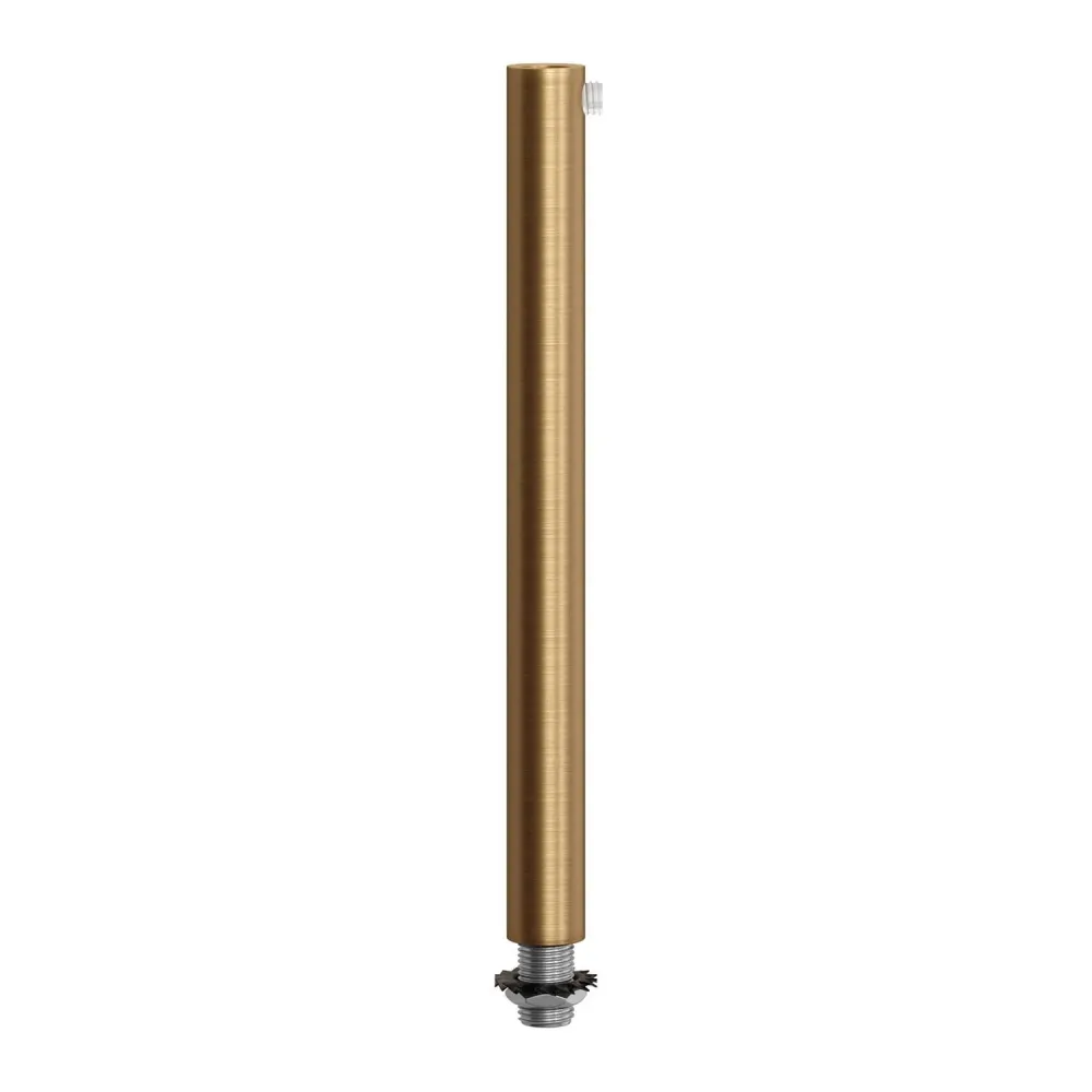 Pentru cabluri cilindric din metal lungime 15 cm complet cu tijă, piuliță și șaibă - Bronz satinat