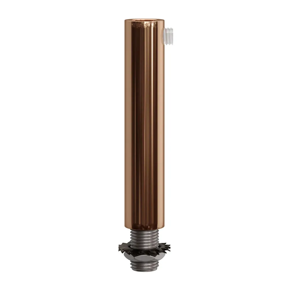 Pentru cabluri cilindric din metal lungime 7 cm complet cu tijă, piuliță și șaibă - Cupru