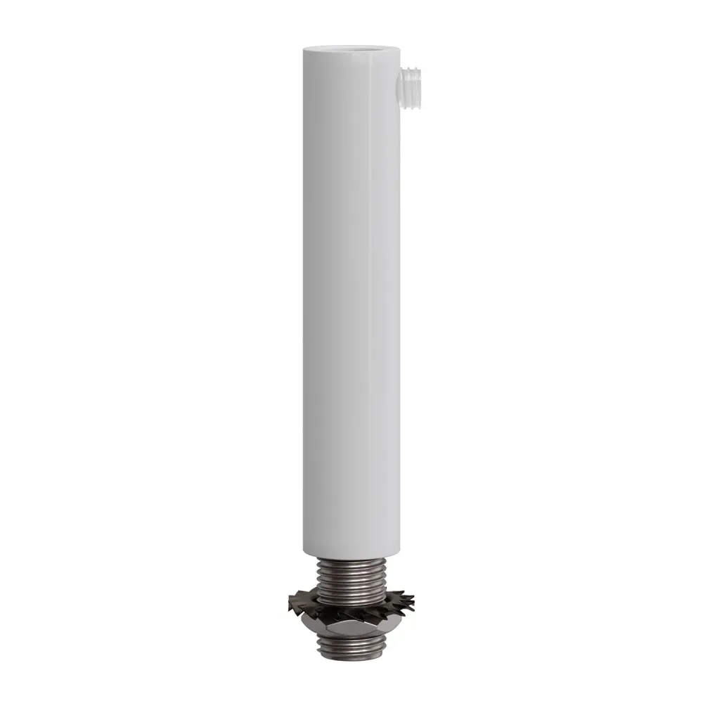 Pentru cabluri cilindric din metal lungime 7 cm complet cu tijă, piuliță și șaibă - Alb