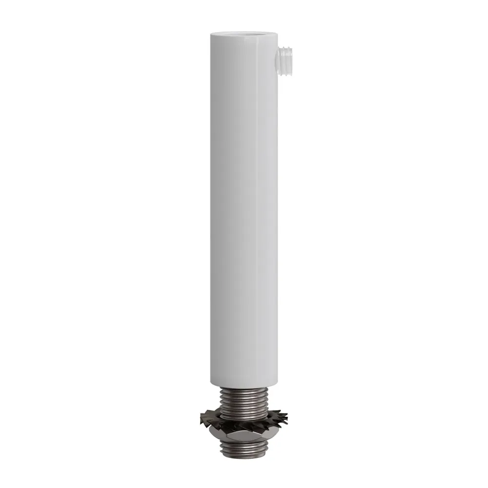 Pentru cabluri cilindric din metal lungime 7 cm complet cu tijă, piuliță și șaibă - Alb