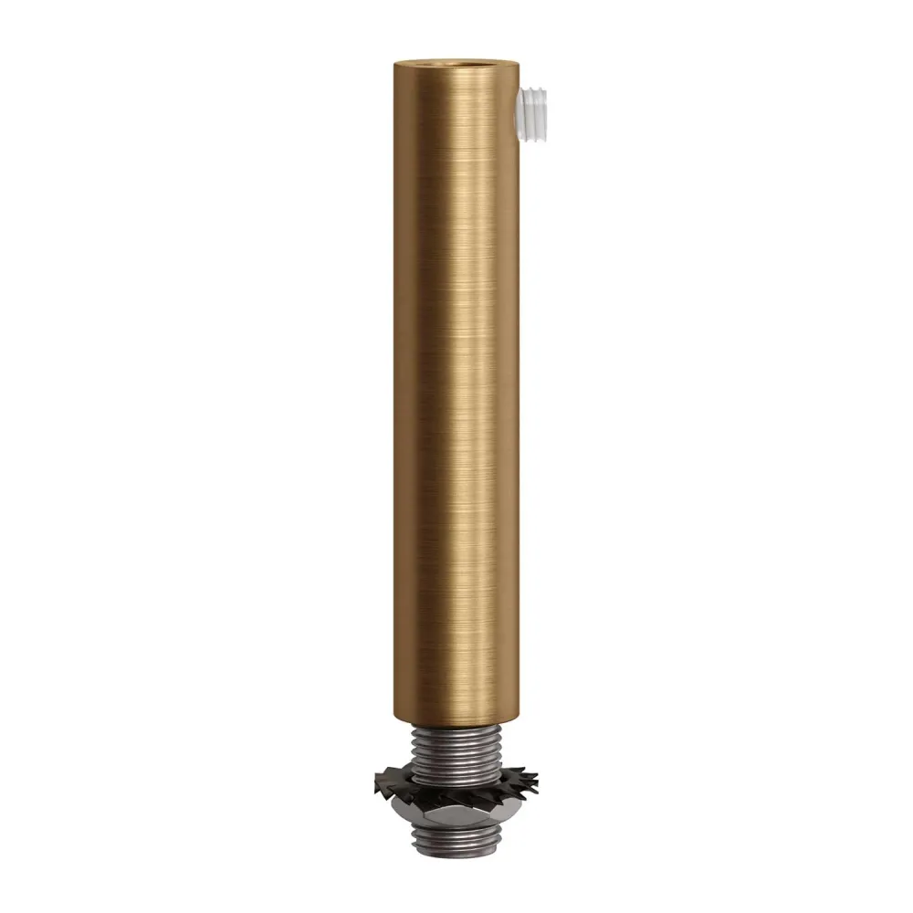 Pentru cabluri cilindric din metal, lungime 7 cm, complet cu tijă, piuliță și șaibă - bronz satinat