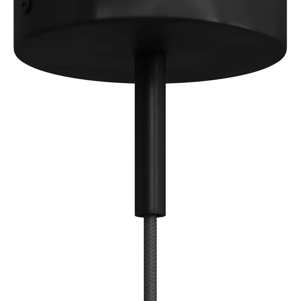 Pentru cabluri cilindric din metal lungime 7 cm complet cu tijă, piuliță și șaibă - Negru