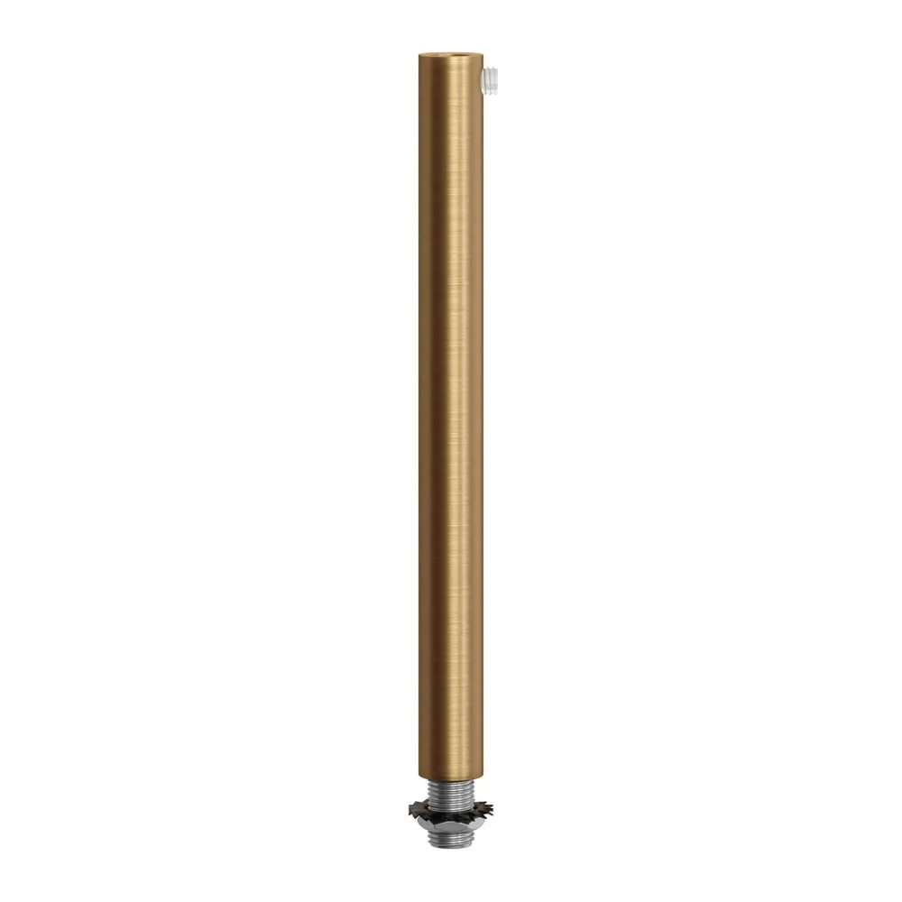 Pentru cabluri cilindric din metal lungime 15 cm complet cu tijă, piuliță și șaibă - Bronz satinat