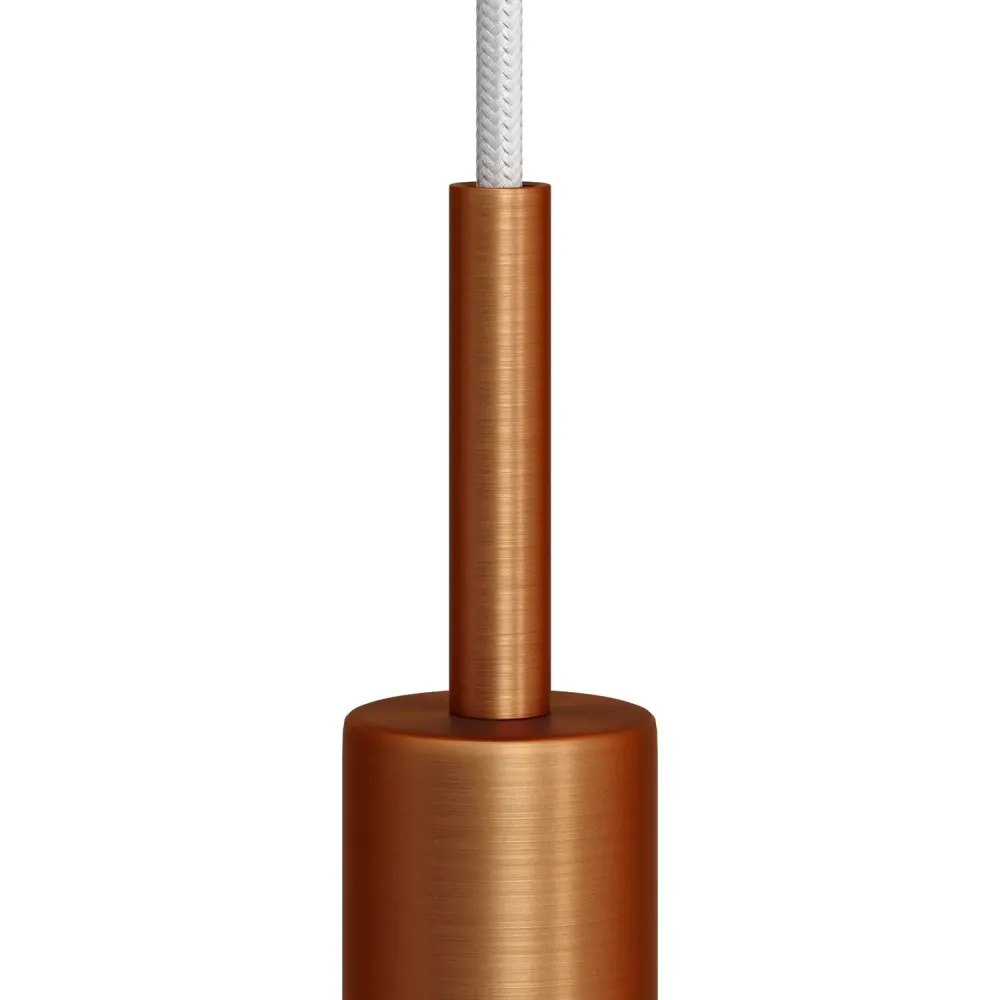Serracavo cilindric din metal lungime 7 cm complet cu tijă, piuliță și șaibă - Cupru satinat