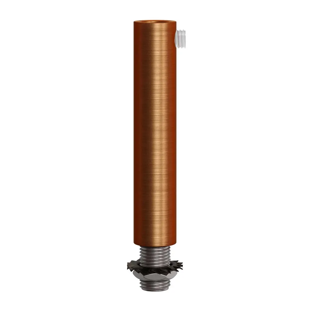 Serracavo cilindric din metal lungime 7 cm complet cu tijă, piuliță și șaibă - Cupru satinat