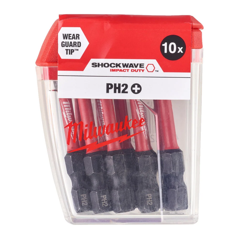 Set de inserții Milwaukee PH2 50mm 10buc