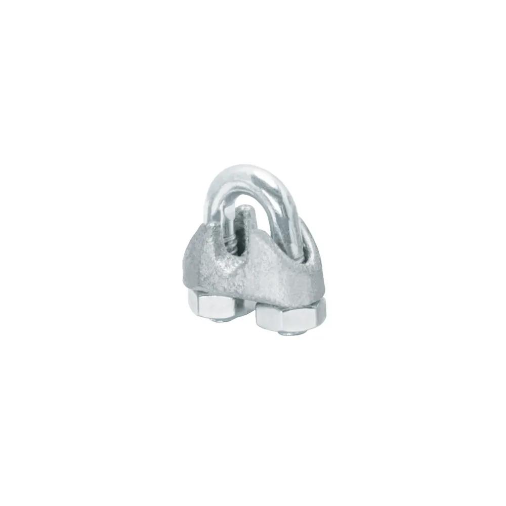 Brida zincata pentru cablu de otel, 5 mm, 2 buc/set, Fiero