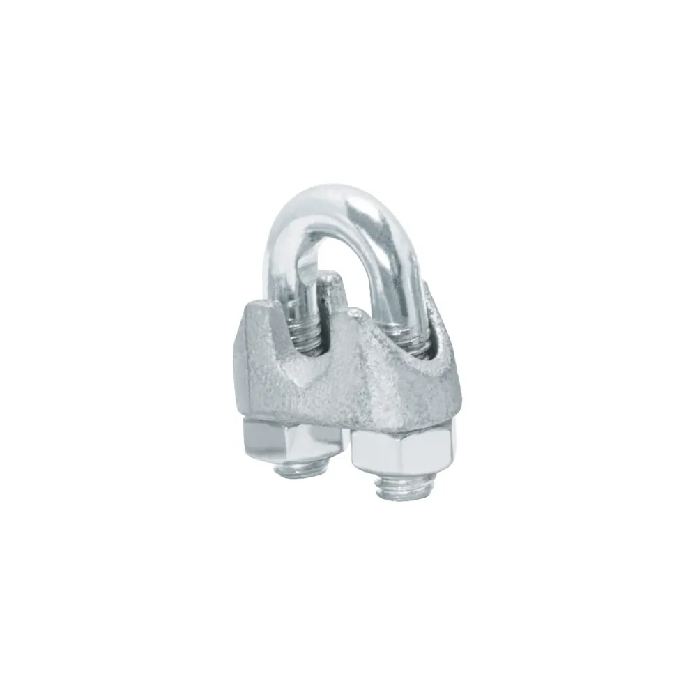 Brida zincata pentru cablu de otel, 6 mm, 2 buc/set, Fiero