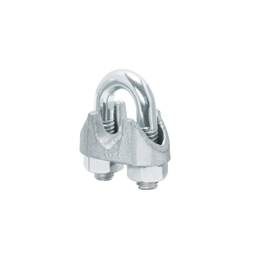 Brida zincata pentru cablu de otel, 8 mm, 2 buc/set, Fiero