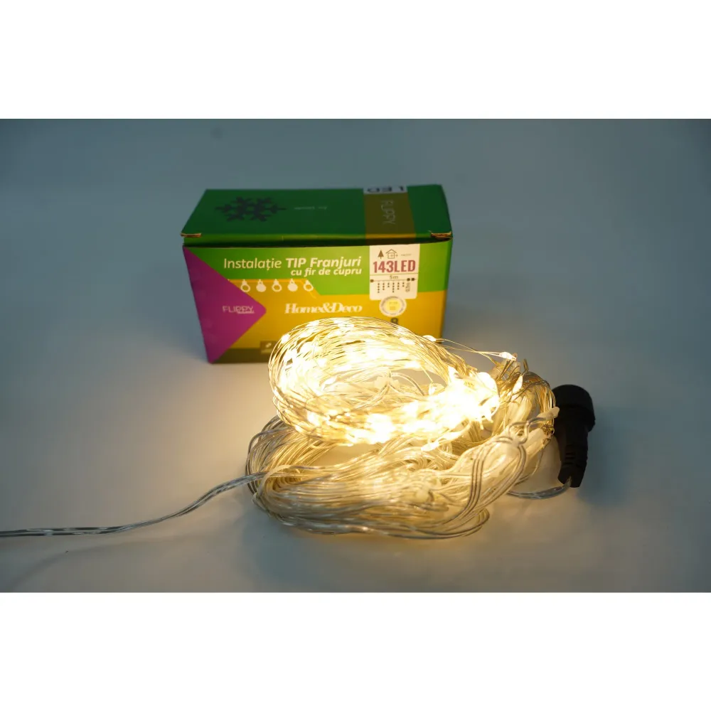 Instalație Crăciun turturi, 5m, 143 LED | Luminia