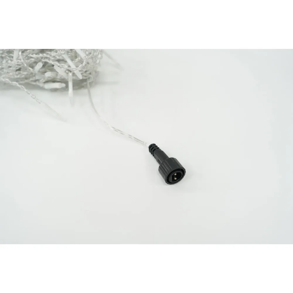 Instalatie de Craciun Vivimall® Tip Turturi, 8 jocuri de lumini Sectiune 3 m, 96 LED-uri, Interconectabila, Fir Transparen...