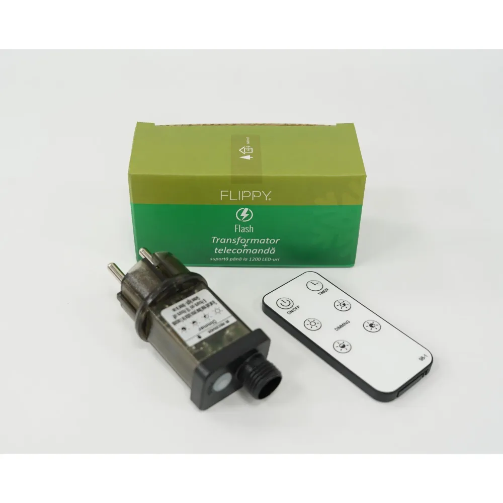 Transformator cu telecomanda, Vivimall, Flash, 31 v, negru