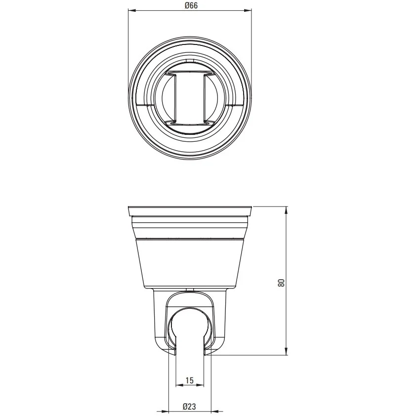 Deante Easy-Fix Suport fix para de dus, negru