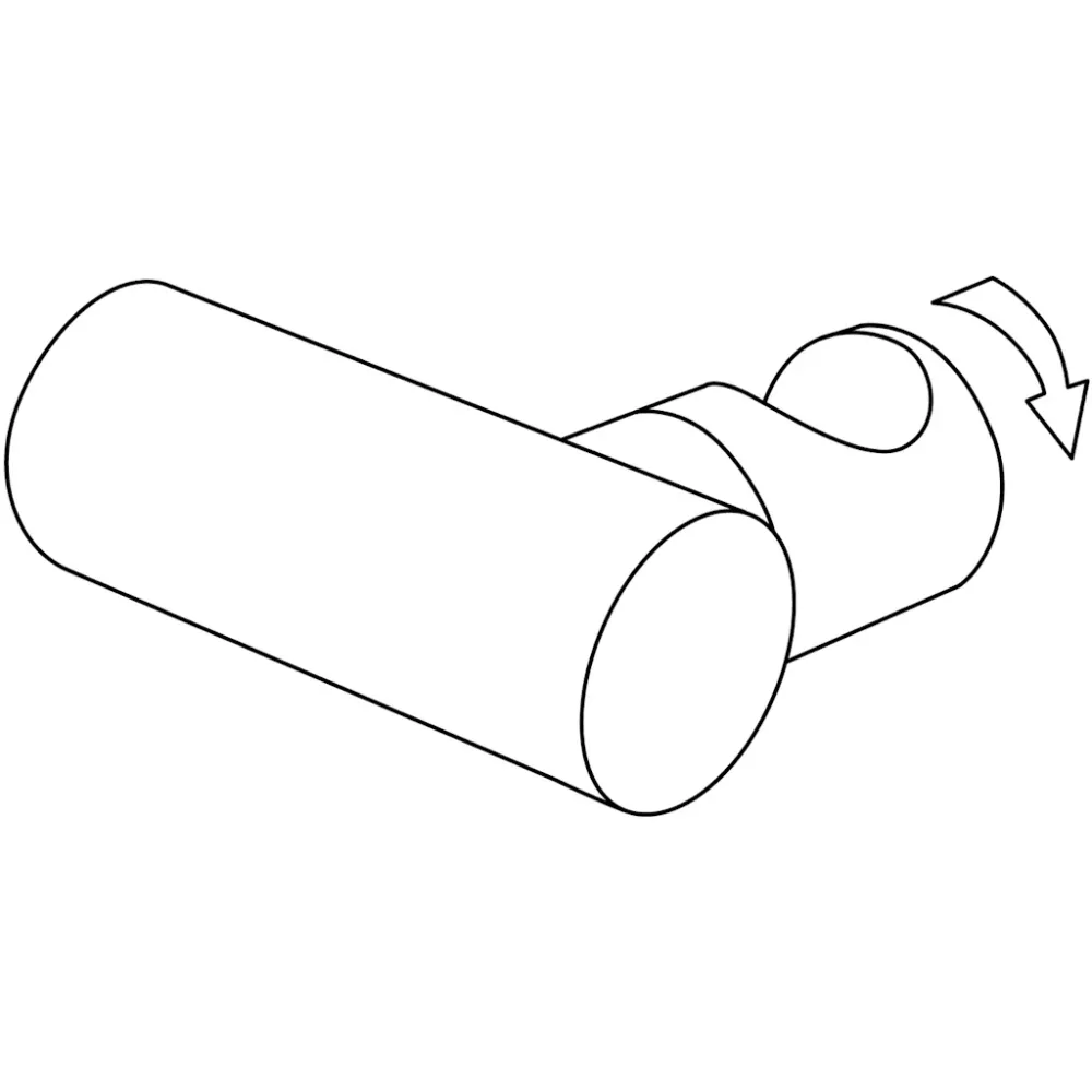 Deante Round Suport fix para de dus, crom