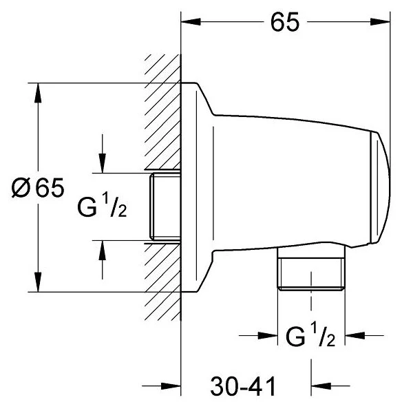 Grohe Movario Cot de iesire dus