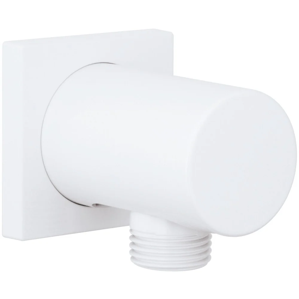 Grohe Rainshower Cot de iesire dus cu ornament patrat, alb