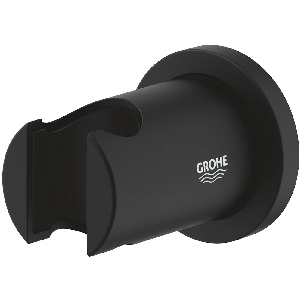Grohe Rainshower Suport fix para de dus, negru mat (phantom black)