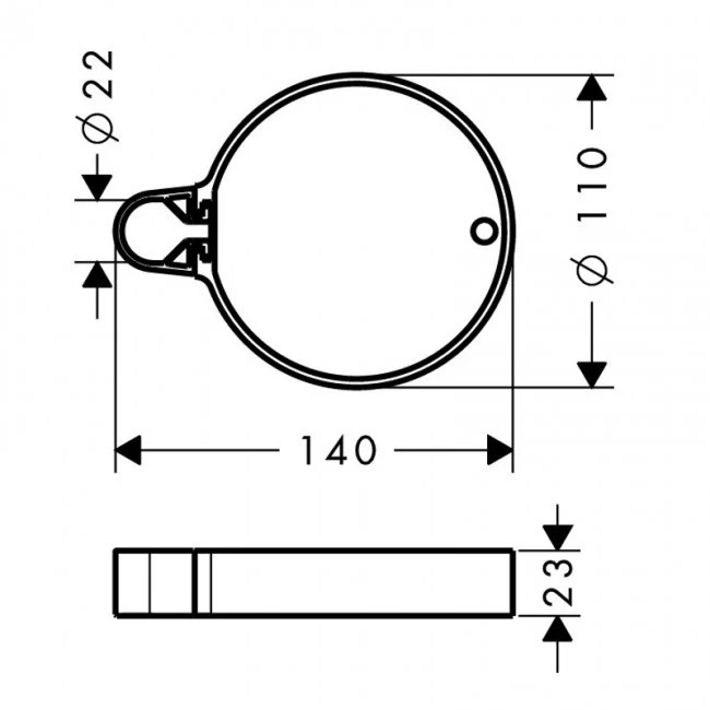Hansgrohe Casetta C Savoniera, crom