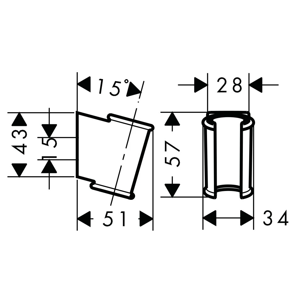 Hansgrohe Porter Classic Suport fix para de dus