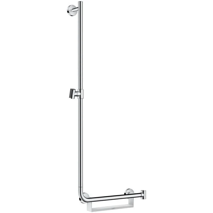 Hansgrohe Unica Comfort Bara de dus 1100 mm, stanga, alb/crom