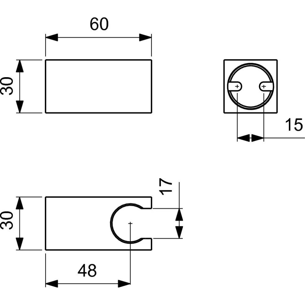Ideal Standard IdealRain Suport patrat para de dus, auriu