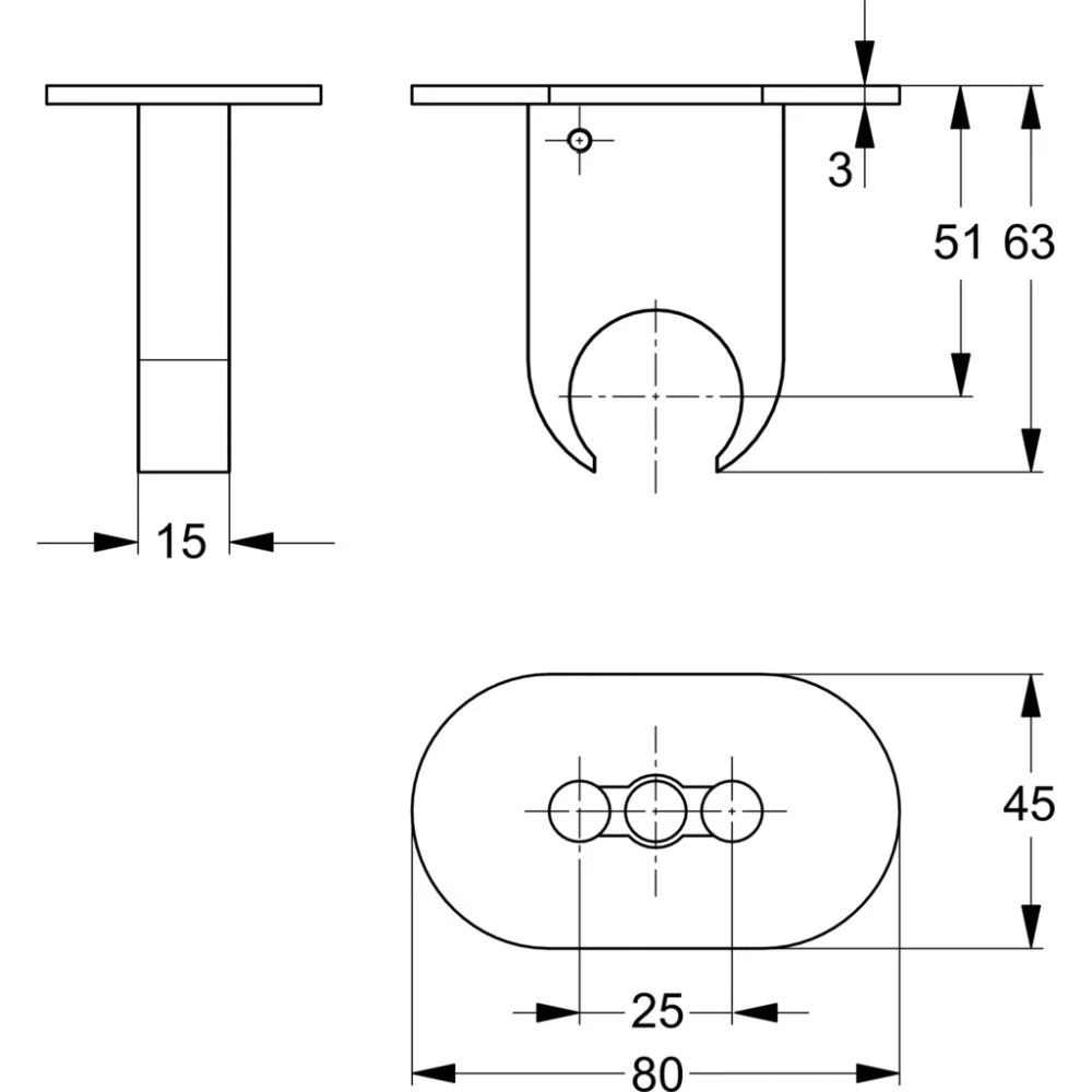 Ideal Standard IdealRainPro Agatatoare metalica fixa