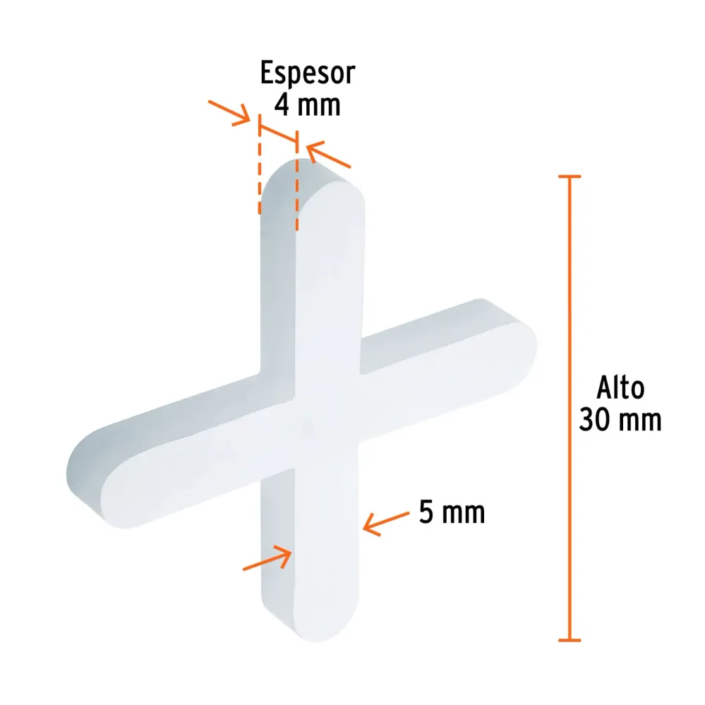 Distantiere gresie forma de cruce, Truper 5mm, 100 buc