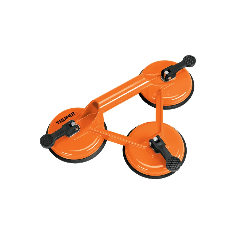 Ventuza tripla din aluminiu pentru sticla si placi, ø 12 cm, Truper