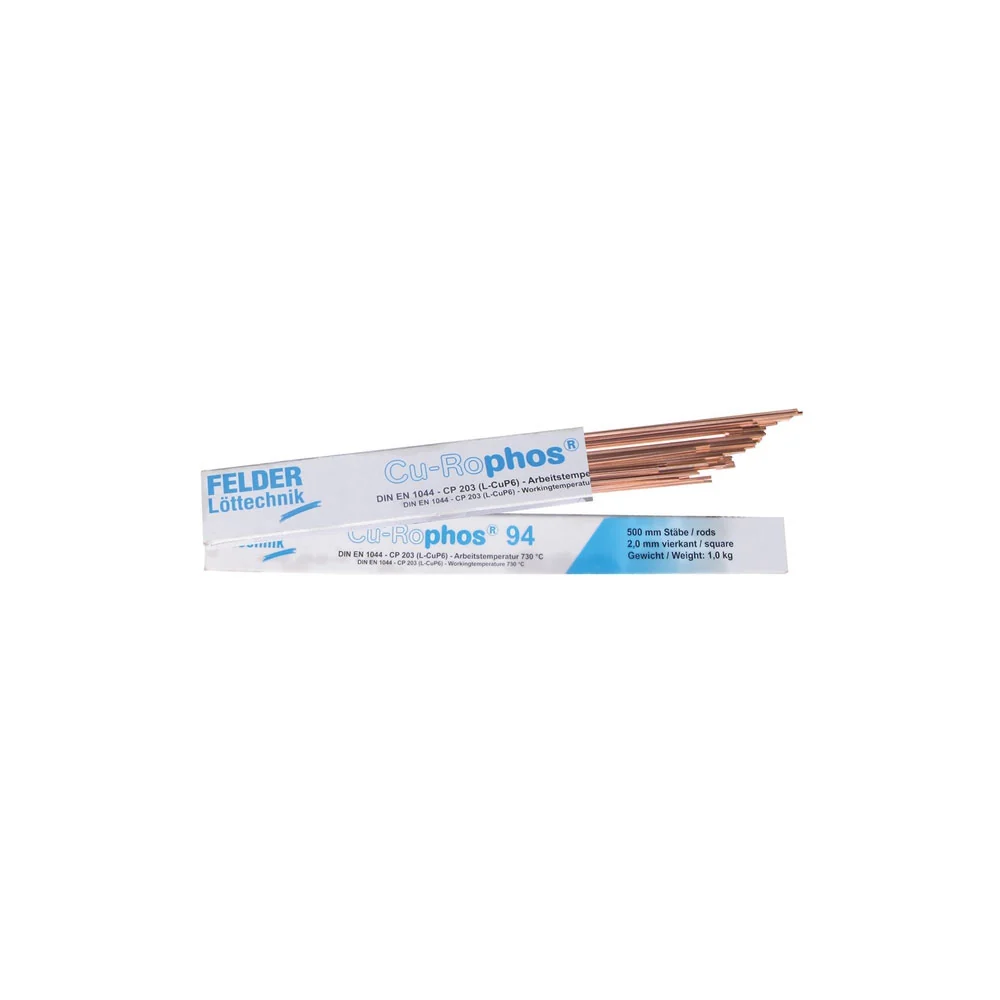 Aliaj de lipire tare pe baza de cupru, Felder pachet de 1kg Cu-Rophos 94 L-CuP6